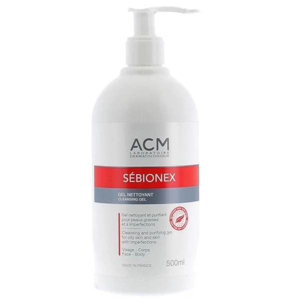 ACM SEBIONEX GEL NETTOYANT 500 ML GEL NETTOYANT ACM SEBIONEX 500 ML