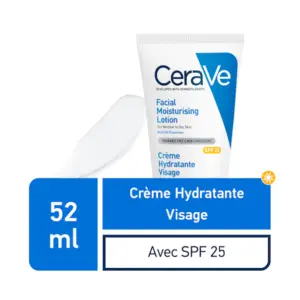 CREME HYDRATANTE VISAGE CERAVE - PEAUX NORMALES A SECHES SPF25 52ML