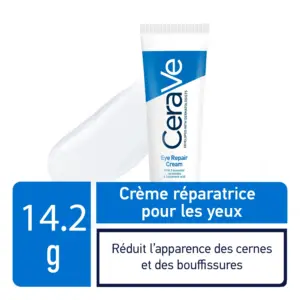 CERAVE CONTOUR DES YEUX CRÈME RÉPARATRICE ANTI-CERNES ET ANTI-POCHES | 14ML