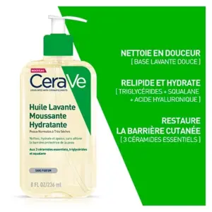 CERAVE HUILE LAVANTE MOUSSANTE HYDRATANTE