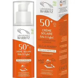 CRÈME SOLAIRE BÉBÉ & ENFANT SPF50+ CERTIFIÉE BIO