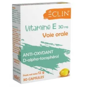 CAPSULES VITAMINE E ECLIN - 30 CPS