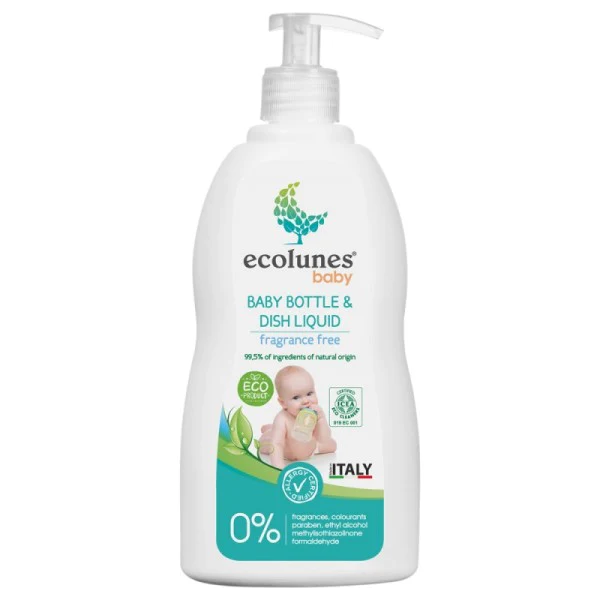 ECOLUNES LIQUIDE LAVAGE BIBERON ÉCOLOGIQUE ET HYPOALLERGÉNIQUE – 500 ML ECOLUNES LIQUIDE LAVAGE BIBERON ÉCOLOGIQUE ET HYPOALLERGÉNIQUE - 500 ML