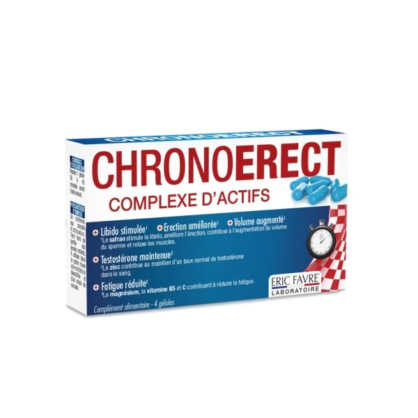 ERIC FAVRE CHRONOERECT 4 GELULES POUR TONUS SEXUEL ERIC FAVRE CHRONOERECT 4 GELULES POUR TONUS SEXUEL