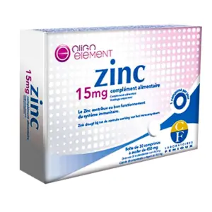FENIOUX ZINC 15MG (30 COMPRIMÉS)