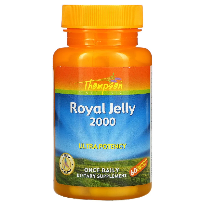 GELÉE ROYALE, HAUTE PUISSANCE, 2000 MG, 60 GÉLULES GELÉE ROYALE