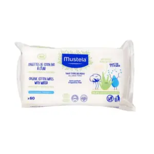 LINGETTES MUSTELA CERTIFIÉES BIO 60 PIÉCES