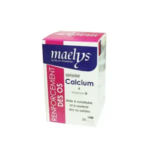 MAELYS VITAMINE D ET CALCIUM – 30 GÉLULES