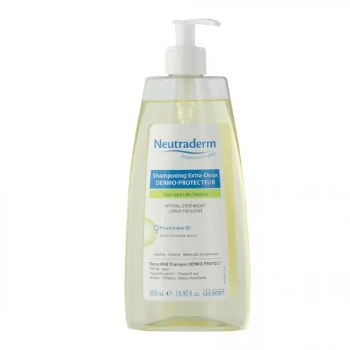 NEUTRADERM SHAMPOOING EXTRA-DOUX DERMO-PROTECTEUR POMPE 500ML SHAMPOOING EXTRA DOUX DERMO PROTECTEUR NEUTRADERM 500ML