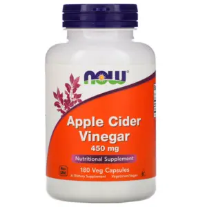 NOW FOODS APPLE CIDER VINEGAR PILLS 450 MG 180 VEG CAPSULES